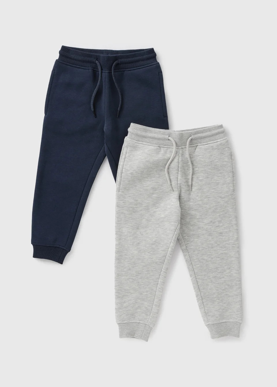2 Pack Boys Navy & Grey Jogging Bottoms